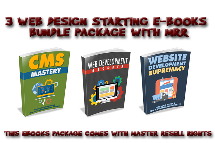 Web Design E-Books Bundle Package With MRR