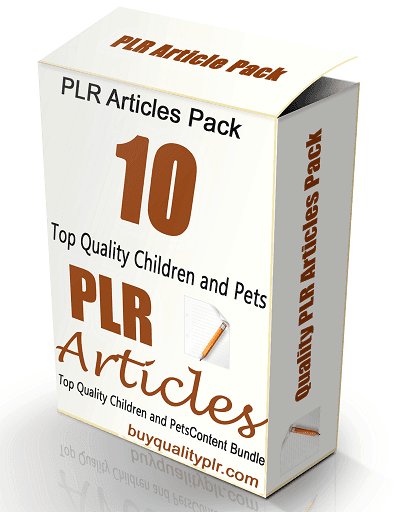 10 Top Quality Children and Pets PLR Articles