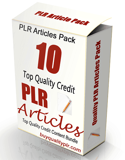 10 Top Quality Credit PLR Articles