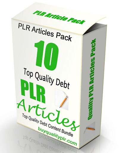10 Top Quality Debt PLR Articles