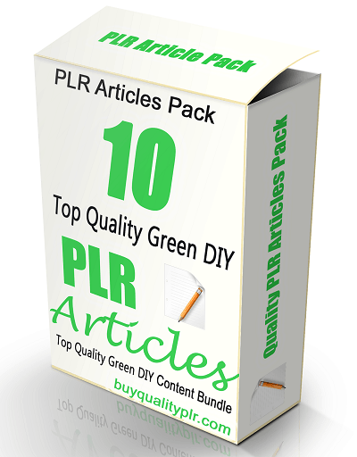 10 Top Quality Green DIY PLR Articles