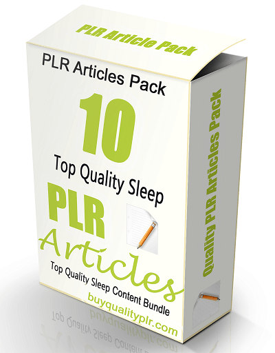 10 Top Quality Sleep PLR Articles