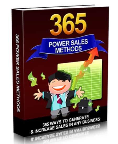 365 Power Sales Methods Ebook With Master Resell Rights