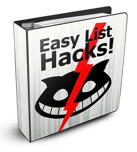Easy List Hacks PLR Ebook