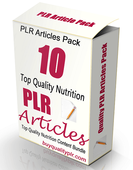 10 Top Quality Nutrition PLR Articles and Tweets Pack