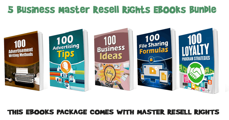 5 Business Master Resell Rights Ebooks Bundle