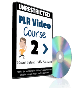 5 Secret Instant Traffic Sources Unrestricted PLR Videos
