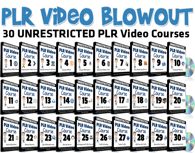 Unrestricted PLR Video Courses