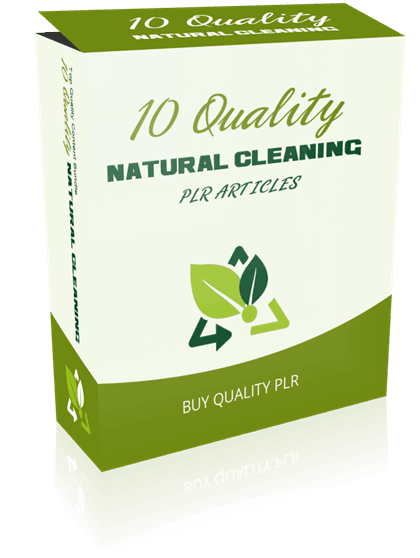 10 Quality Natural Cleaning PLR Articles