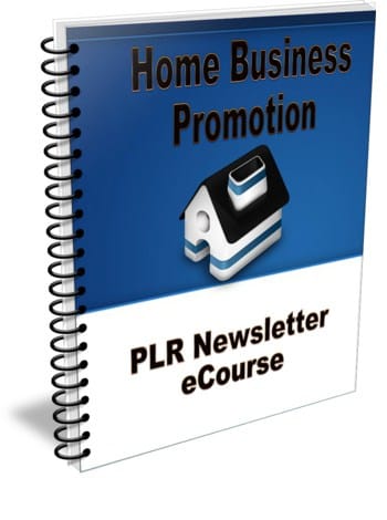 Home Business Promotion PLR Newsletter eCourse