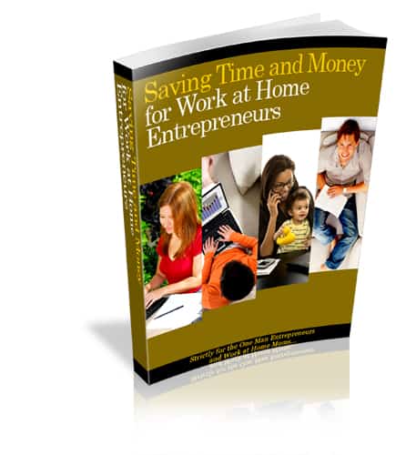 Saving Time and Money for Work at Home Entrepreneurs PLR eBook