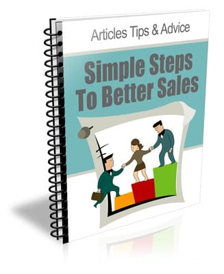 Simple Steps To Better Sales PLR Newsletter eCourse