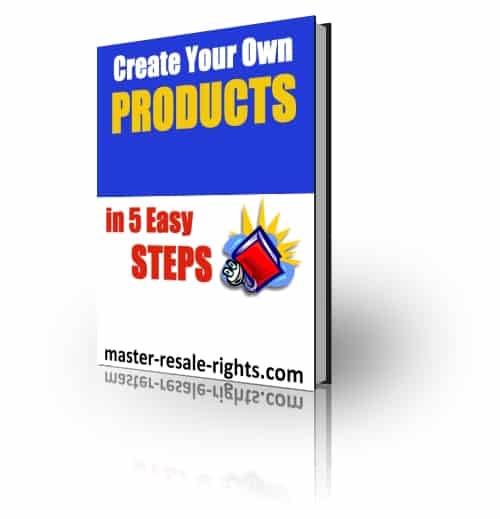 Create Your Own Product in 5 Easy Steps PLR Ebook