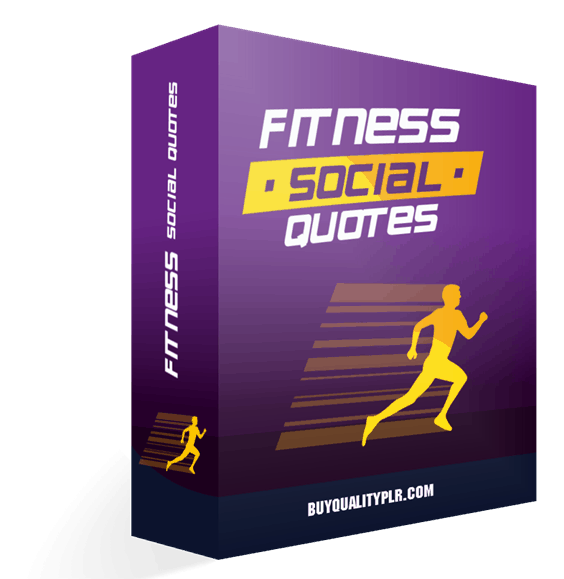 Fitness Social Quotes with Master Resell Rights