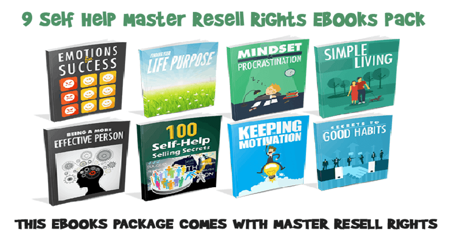 Self Help Master Resell Rights Ebooks Bundle Large