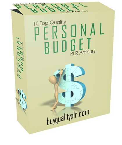 10 Top Quality Personal Budgets PLR Articles