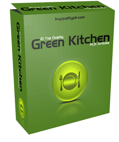 10 Top Quality Green Kitchens PLR Articles