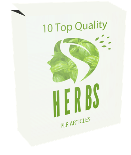 10 TOP QUALITY HERBS PLR ARTICLES