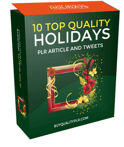 10 Top Quality Holidays PLR Articles and Tweets