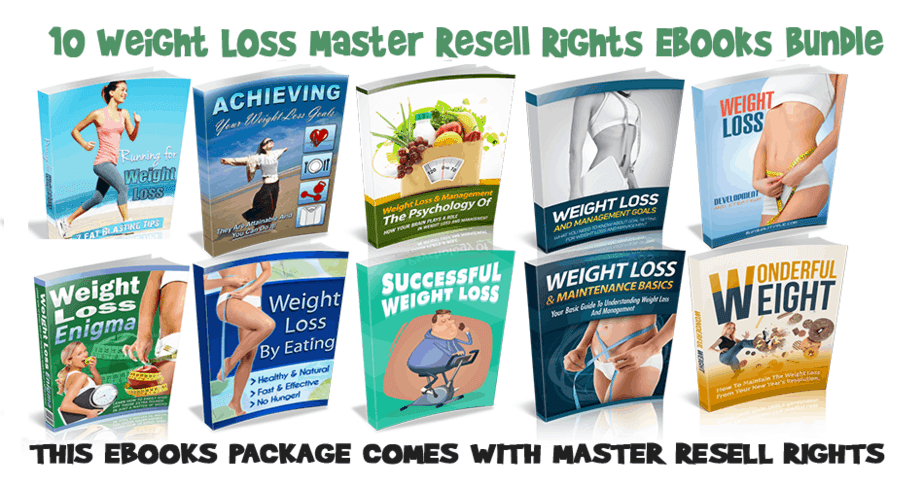 10 Weight Loss Master Resell Rights Ebooks Bundle Large