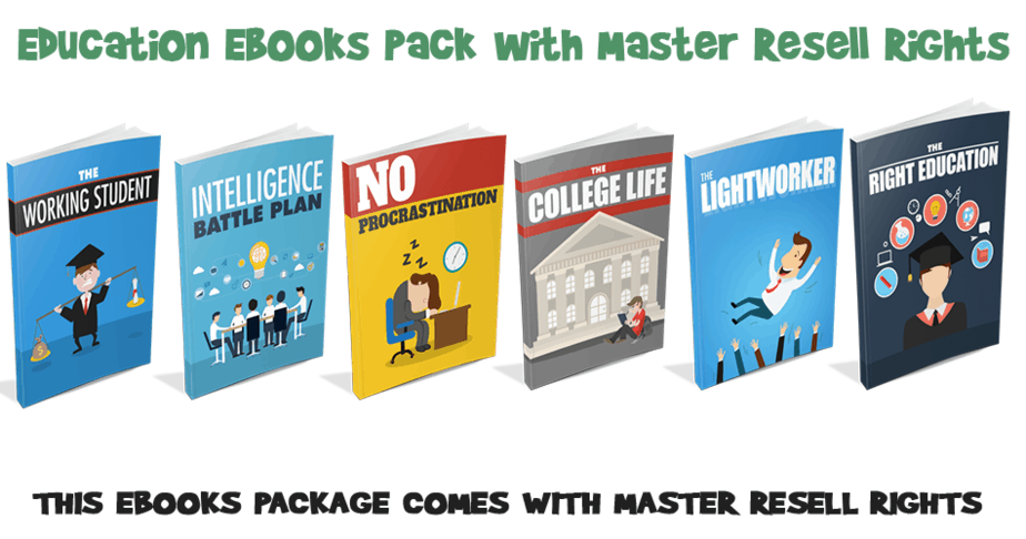 Education Ebooks Pack with Master Resell Rights