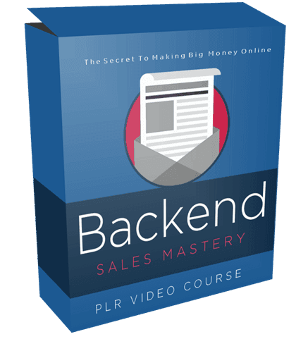 Backend Sales Mastery PLR Video Course