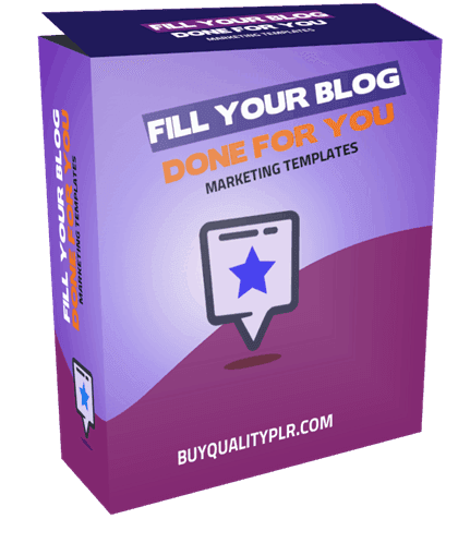 Fill Your Blog Done For You Marketing Templates Personal Use