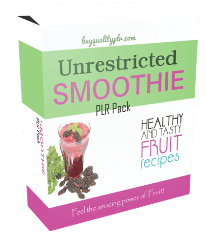 Unrestricted Smoothies PLR Pack