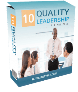 130 Unrestricted Leadership Plr Articles Pack