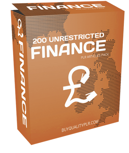 200 Unrestricted Finance PLR Articles Pack