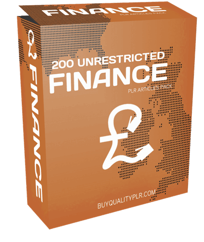 200 Unrestricted Finance PLR Articles Pack