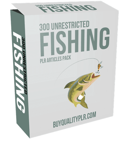 300 Unrestricted Fishing PLR Articles Pack