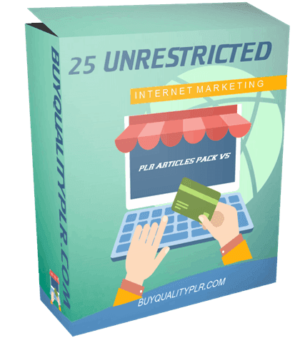 25 Unrestricted Internet Marketing PLR Articles Pack V5