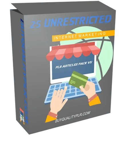 25 Unrestricted Internet Marketing PLR Articles Pack V6