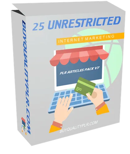 25 Unrestricted Internet Marketing PLR Articles Pack V7