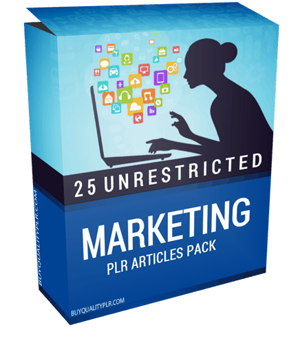 25 Unrestricted Marketing PLR Articles Pack