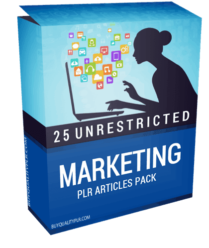 25 Unrestricted Marketing PLR Articles Pack