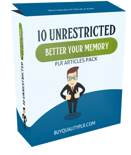 10 unrestricted better your memory plr articles pack