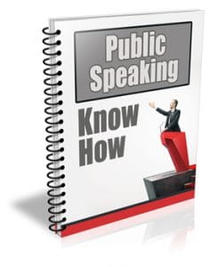 Public Speaking PLR Newsletter Autoresponder Series