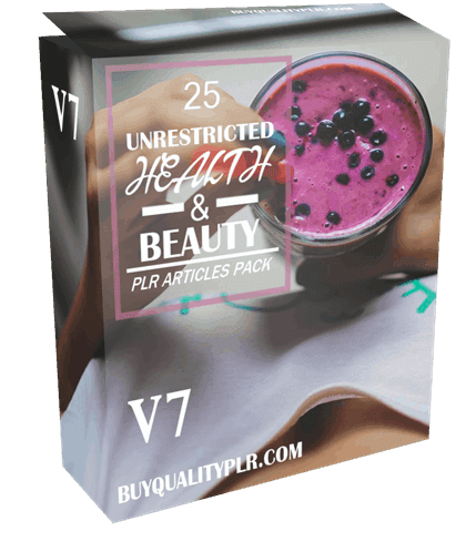 25 Unrestricted Health and Beauty PLR Articles Pack V7