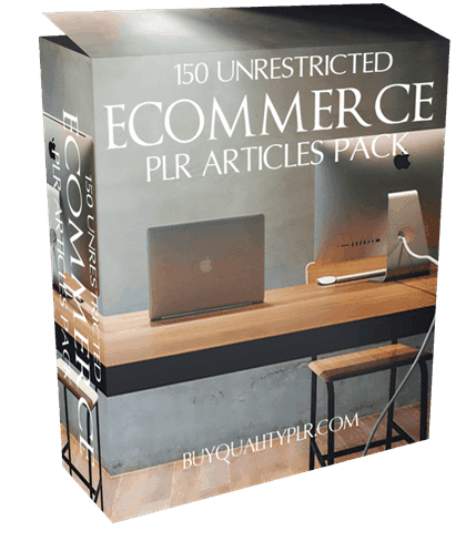 150 Unrestricted Ecommerce PLR Articles Pack