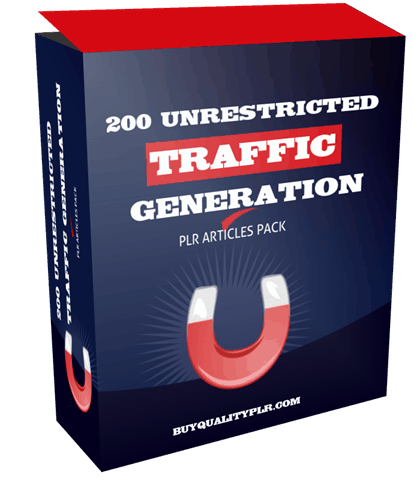 200 Unrestricted Traffic Generation PLR Articles Pack