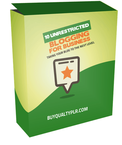 10 Unrestricted Blogging For Business PLR Articles Pack
