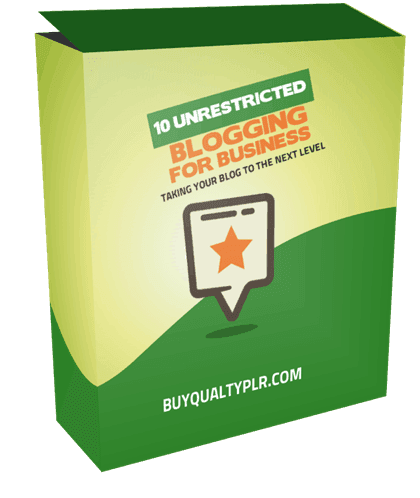 10 Unrestricted Blogging For Business PLR Articles Pack