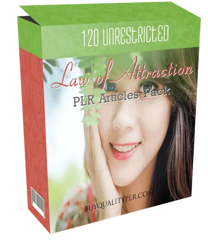 120 Unrestricted Law of Attraction PLR Articles Pack