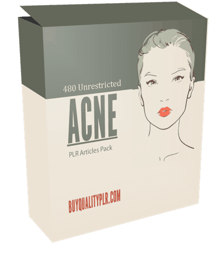 480 Unrestricted Acne PLR Articles Pack