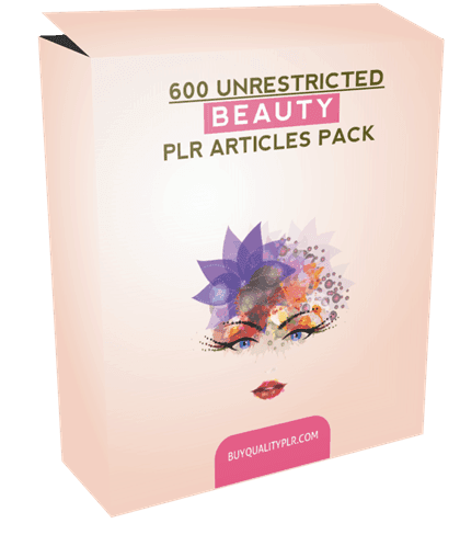 600 Unrestricted Beauty PLR Articles Pack