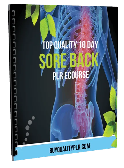 Top Quality 10 Day Sore Back PLR Ecourse