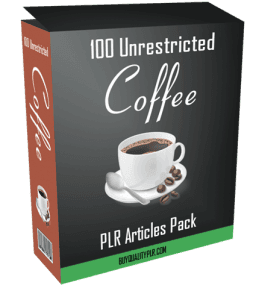 100 Unrestricted Coffee PLR Articles Pack
