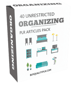 40 Unrestricted Organizing PLR Articles Pack